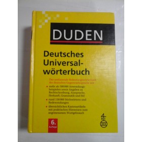 DUDEN - Deutches Universal-worterbuch - ( dictionar explicativ german-german)